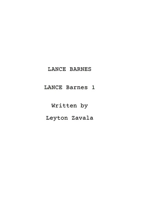 Lance Barnes: Becoming Lance Barnes (—)